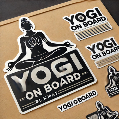 Yogi on board sticker