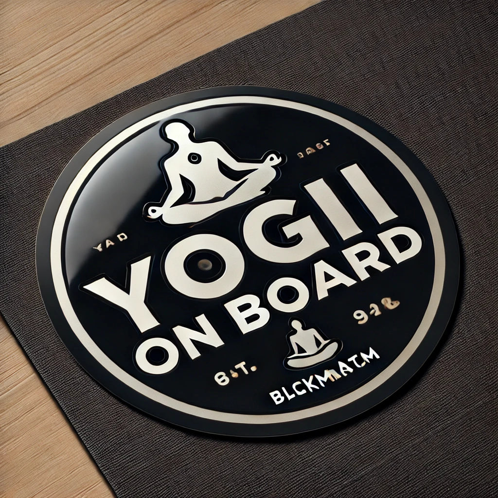 Yogi on board sticker