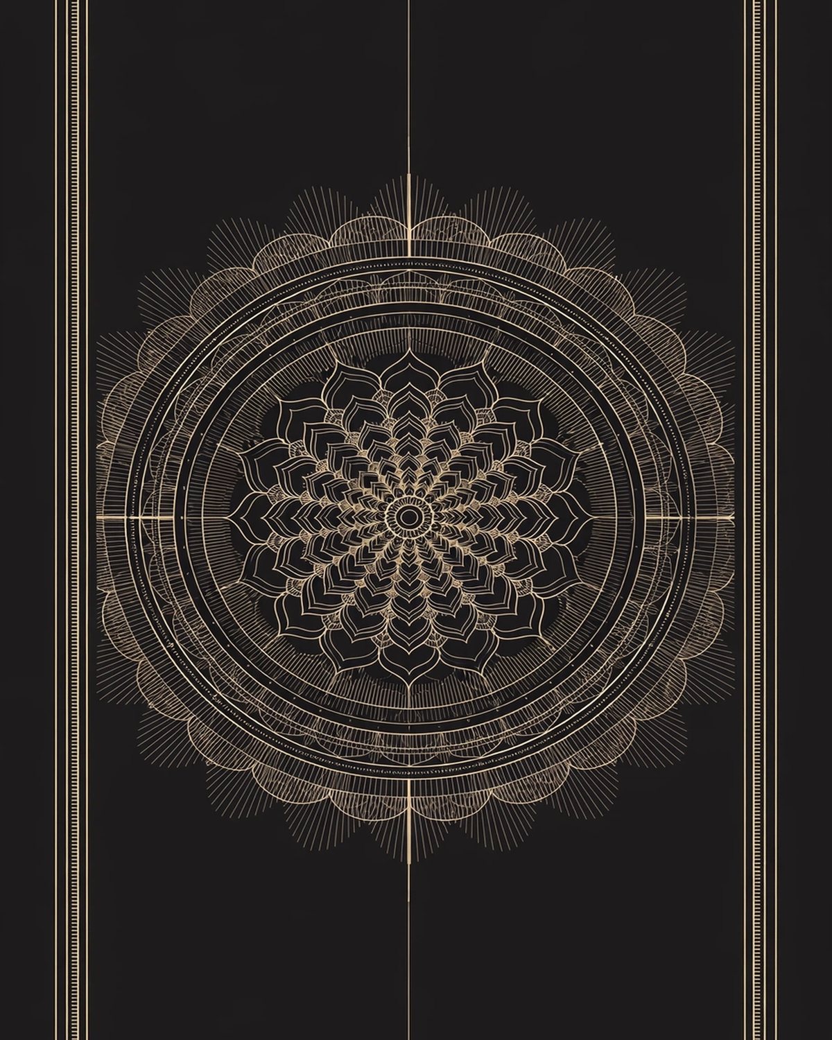 The Lotus Mandala design