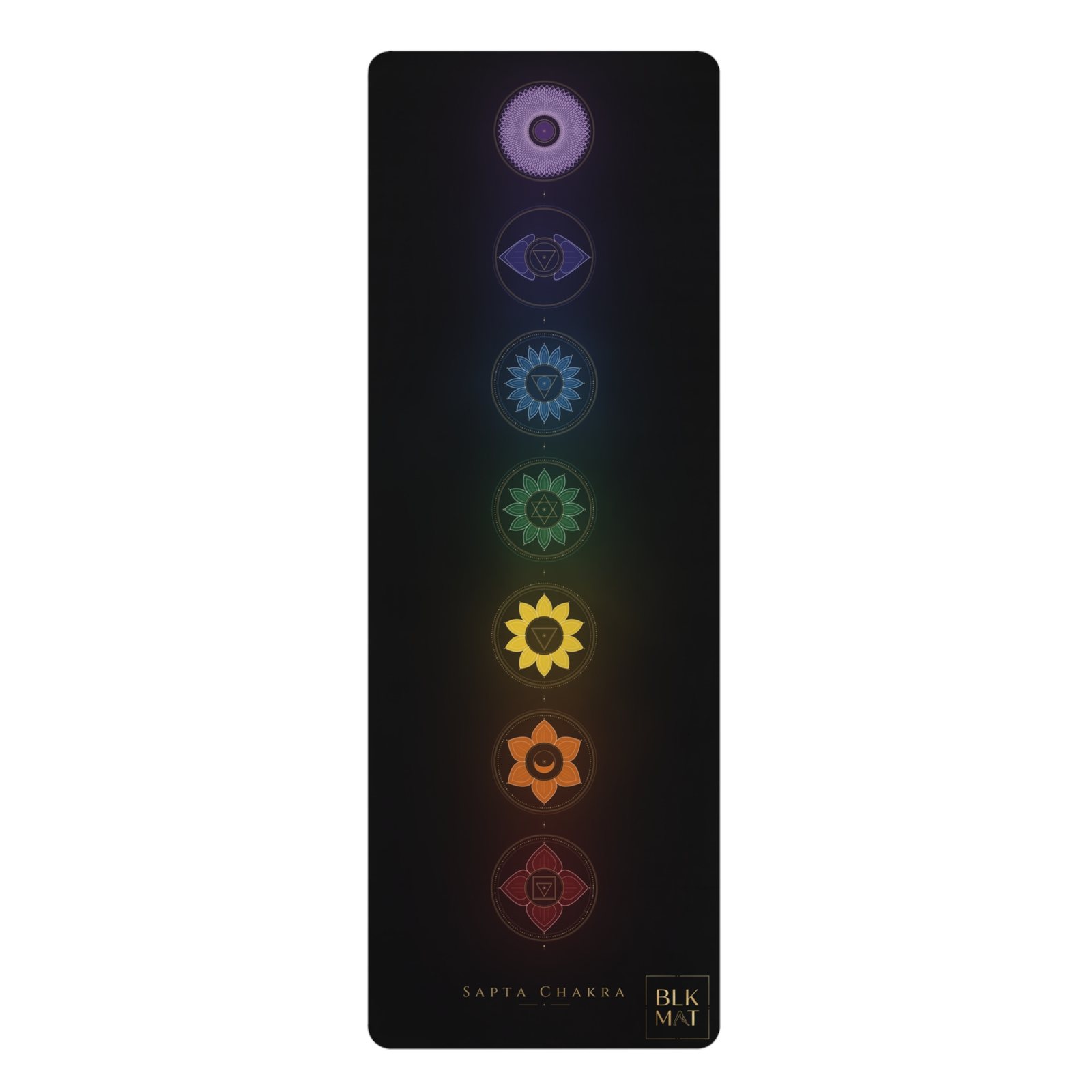 BLKMAT Full Chakra yoga mat, product view