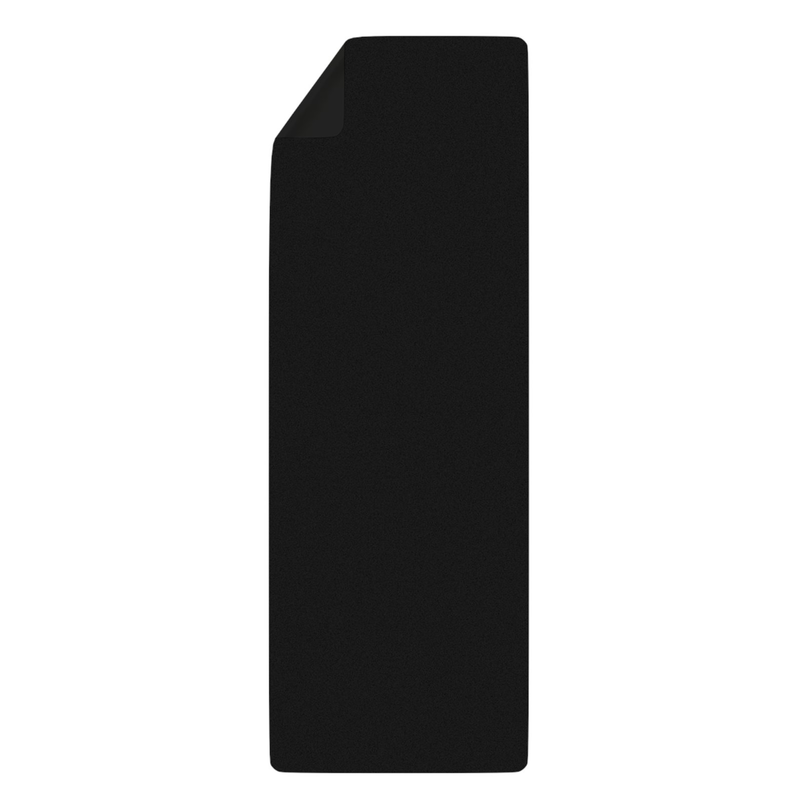 BLKMAT Solar Plexus Chakra yoga mat, plain natural rubber underside