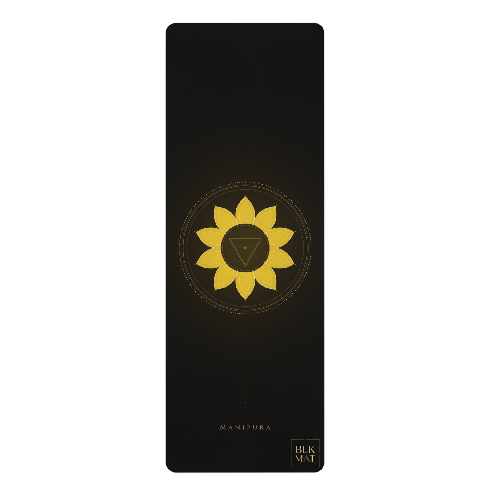 BLKMAT Solar Plexus Chakra yoga mat, product view