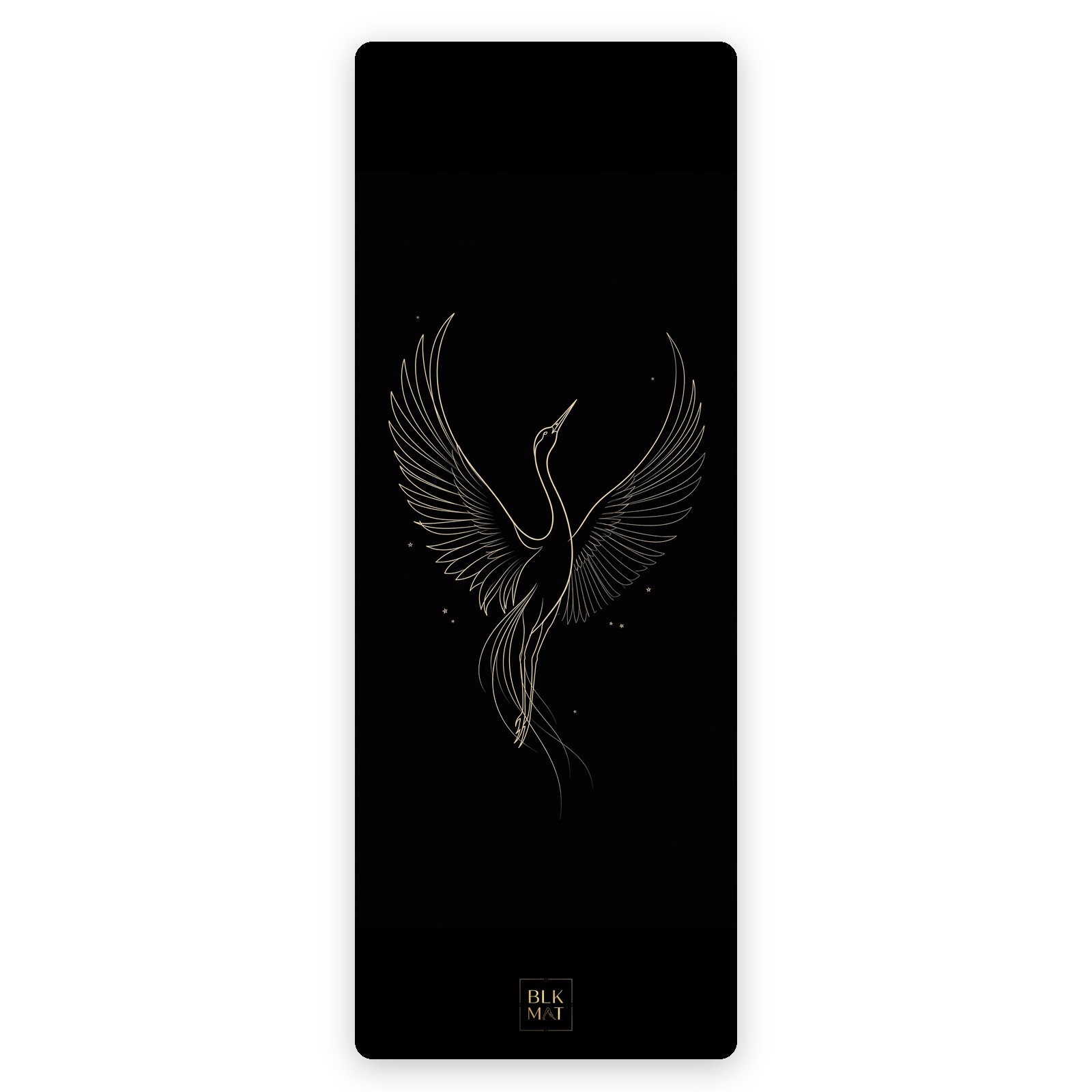 BLKMAT Crane in Flight Lines yoga mat, product view