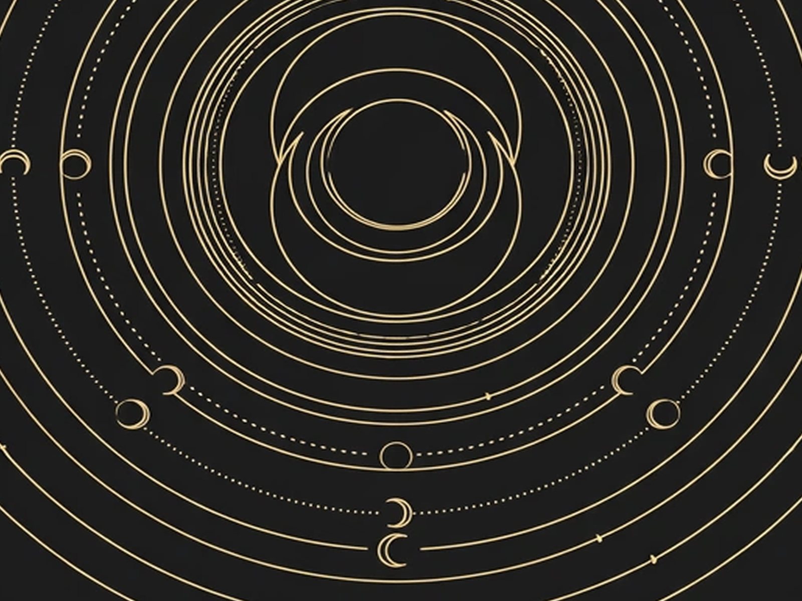 BLKMAT Crescent Silence yoga mat, close-up of the print detail
