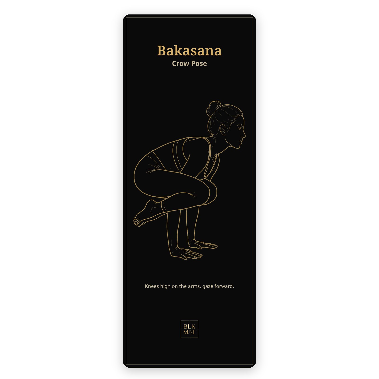 BLKMAT Crow Pose yoga mat, product view