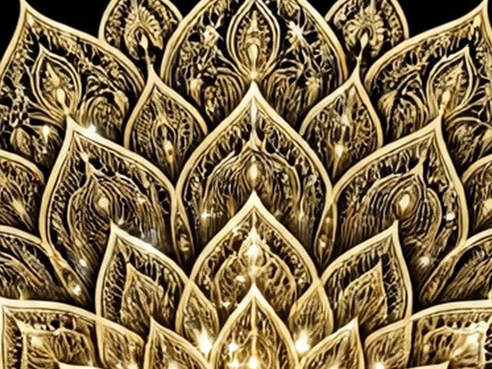 BLKMAT Crown Lotus Descending Light yoga mat, close-up of the print detail