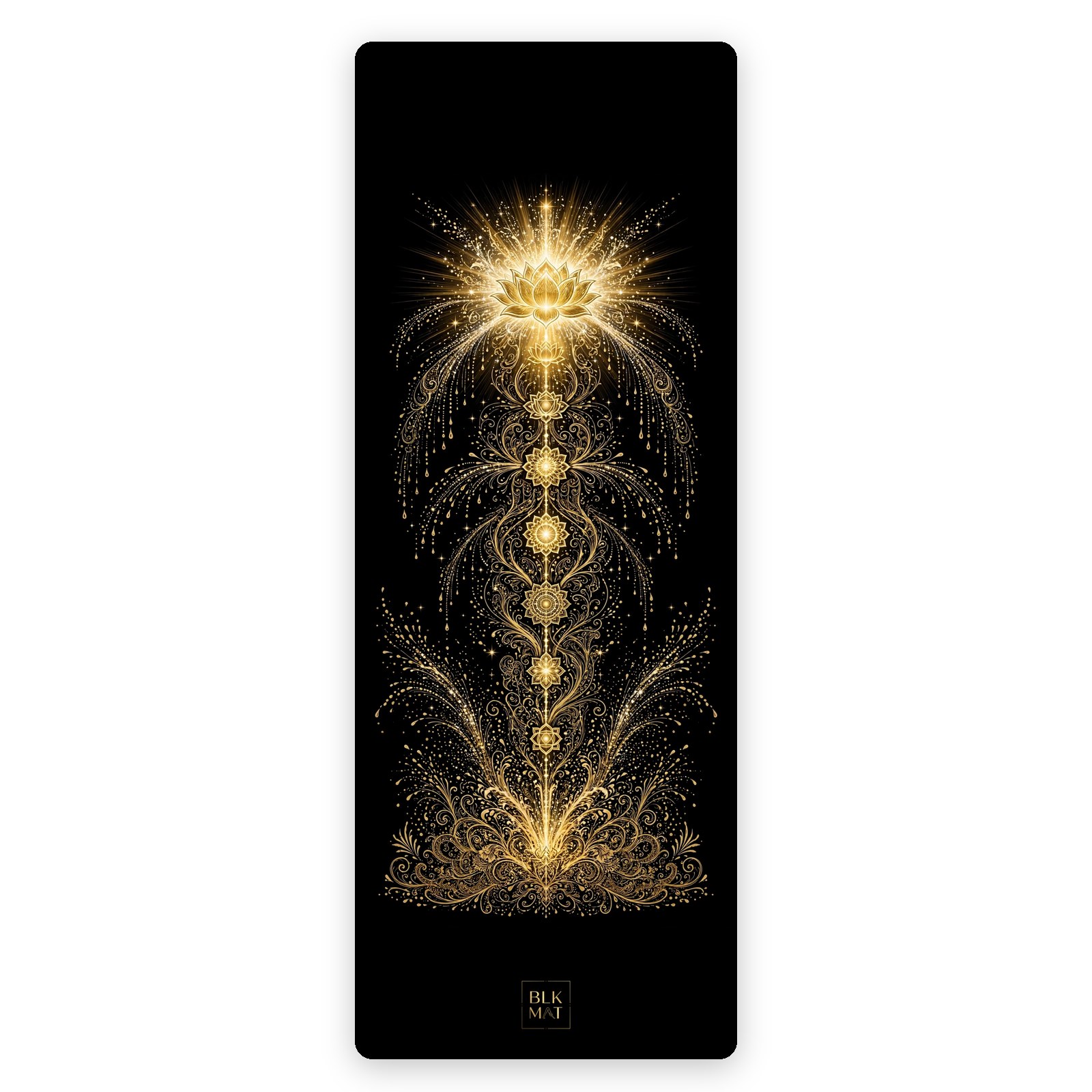BLKMAT Energy Fountain Chakras yoga mat, product view