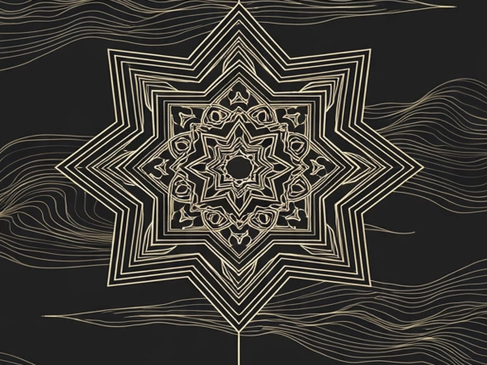 BLKMAT Marine Layer yoga mat, close-up of the print detail