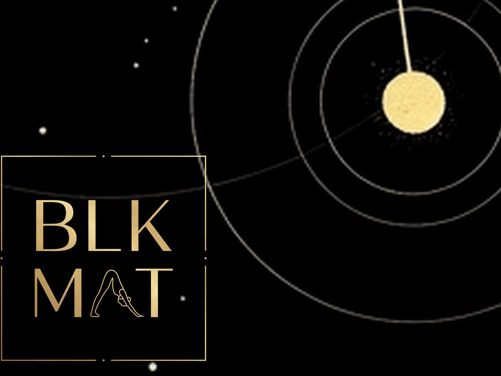 BLKMAT Orion Star Chart yoga mat, close-up of the print detail