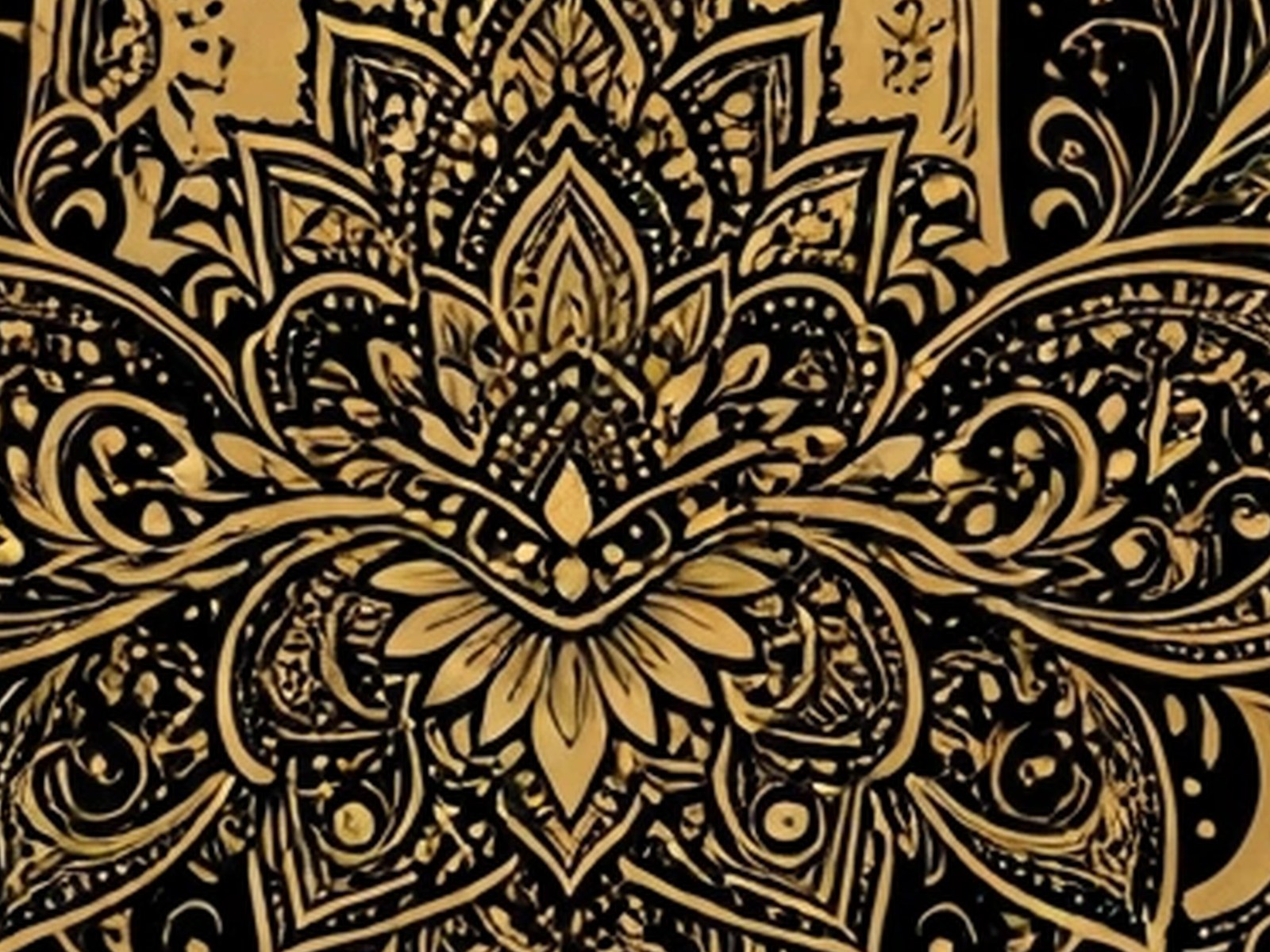 BLKMAT Prana Mudra yoga mat, close-up of the print detail