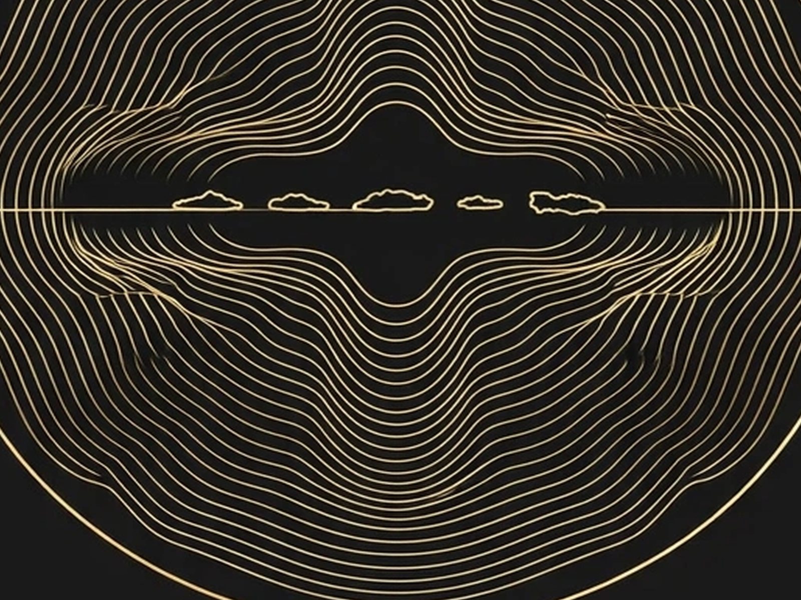 BLKMAT Ridgeline yoga mat, close-up of the print detail