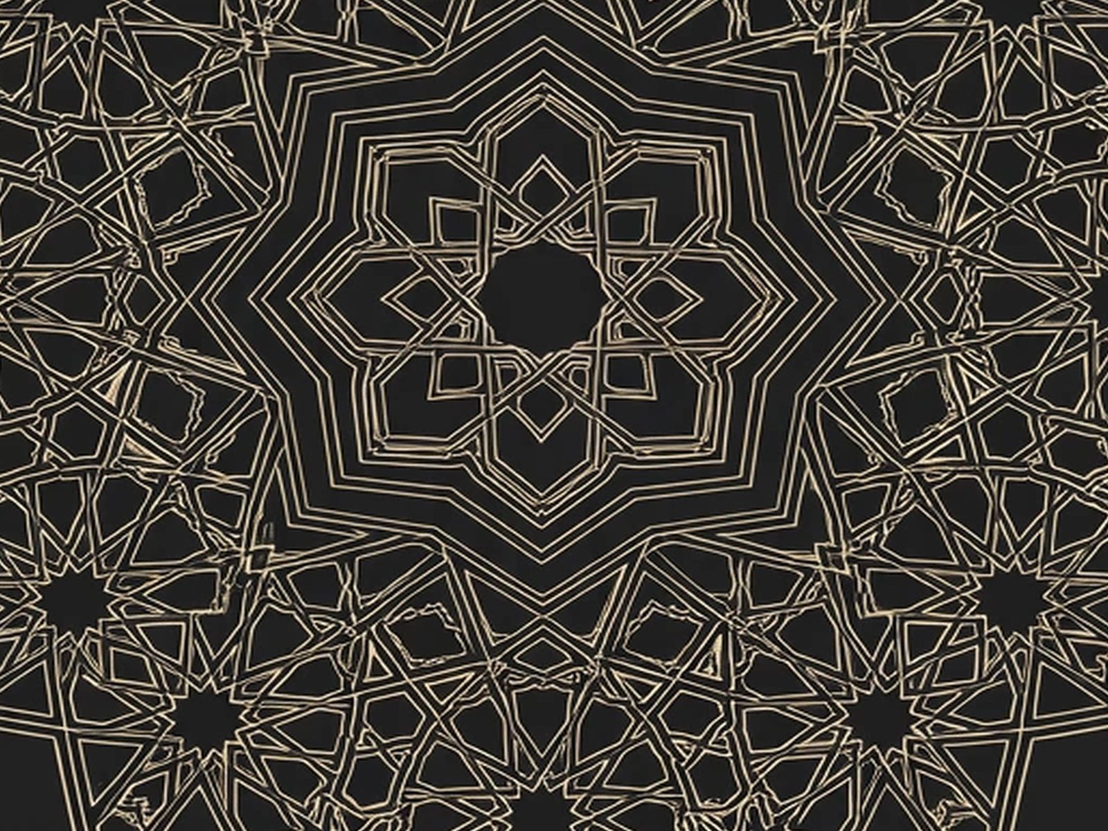 BLKMAT Rosette Void yoga mat, close-up of the print detail