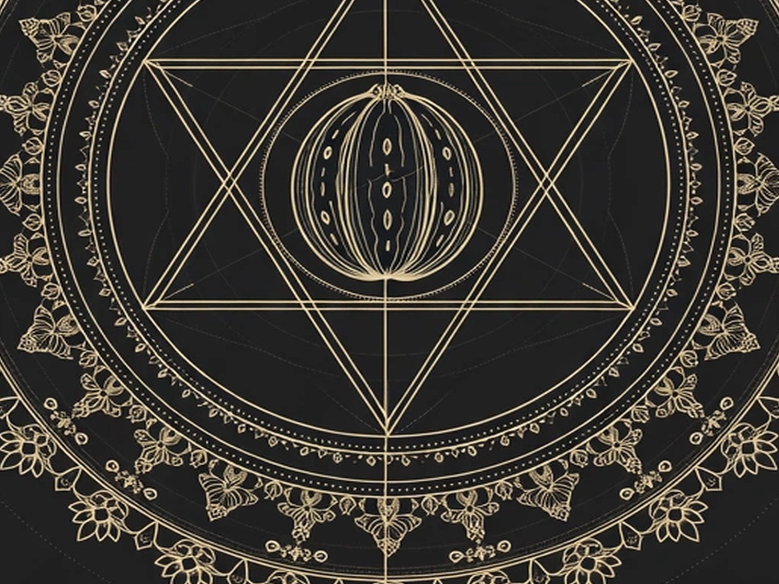 BLKMAT Sacred Bloom yoga mat, close-up of the print detail