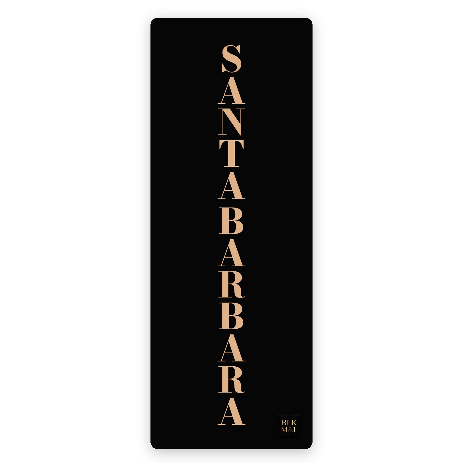 BLKMAT Santa Barbara Letter Stack yoga mat, product view