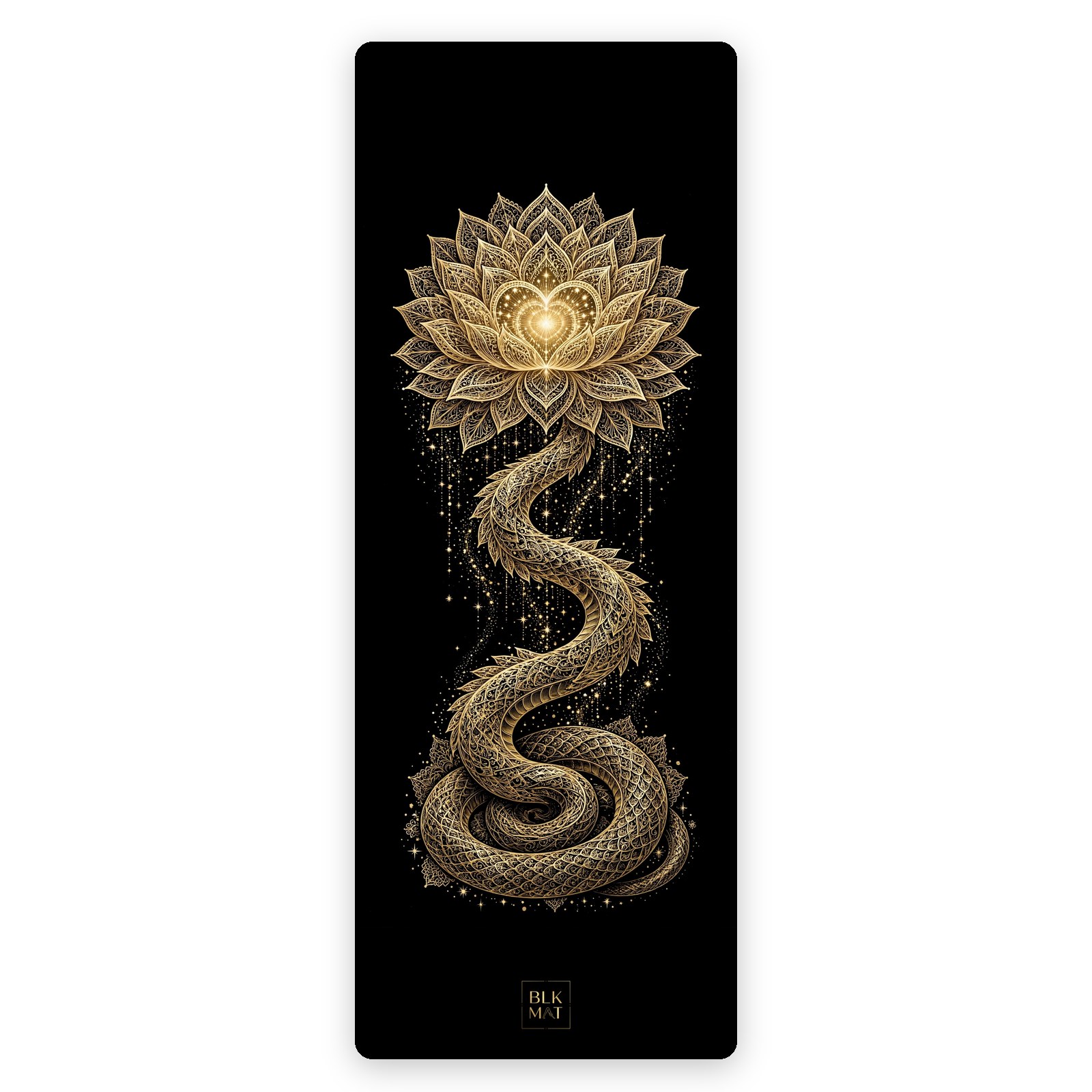 BLKMAT Serpent Lotus Crown yoga mat, product view