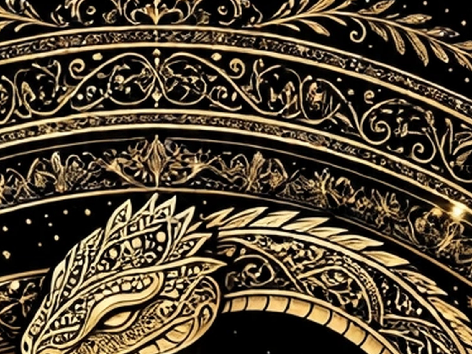 BLKMAT Serpent Lotus Emblem yoga mat, close-up of the print detail