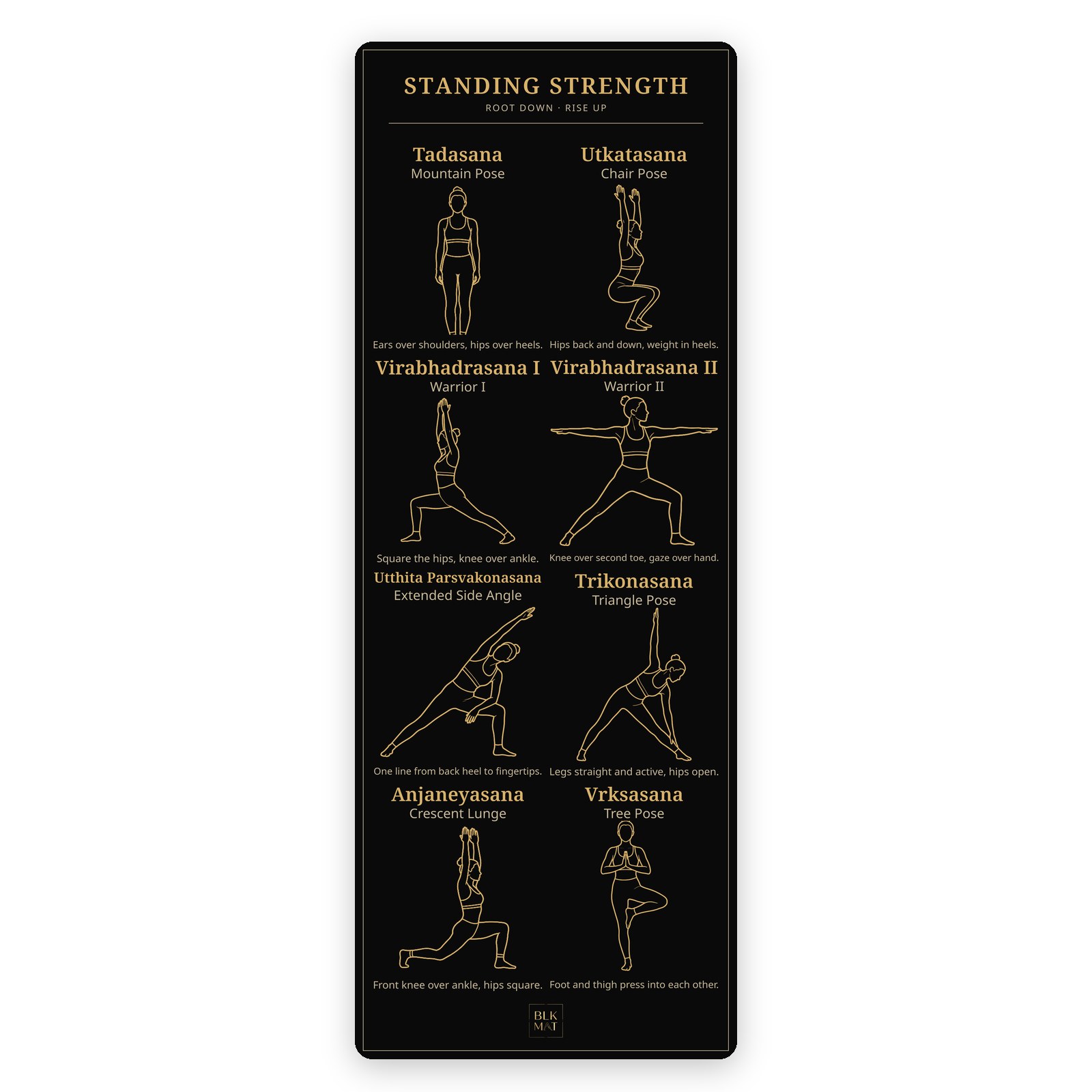 BLKMAT Standing Strength yoga mat, product view