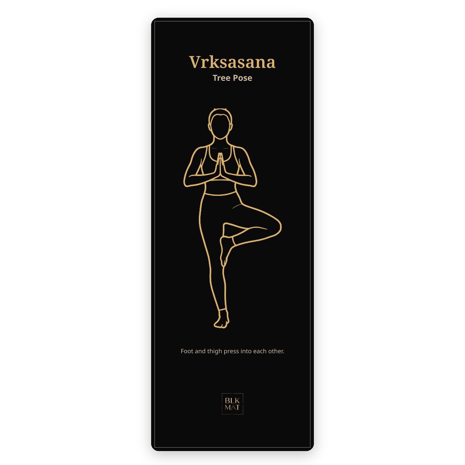 BLKMAT Tree Pose yoga mat, product view