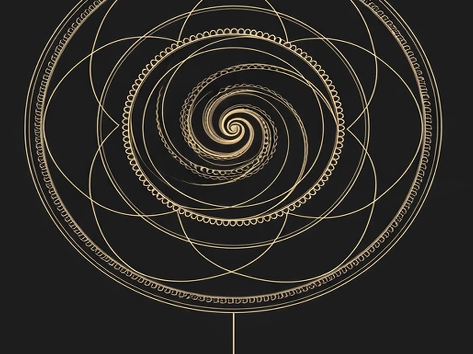 BLKMAT Turning Axis yoga mat, close-up of the print detail