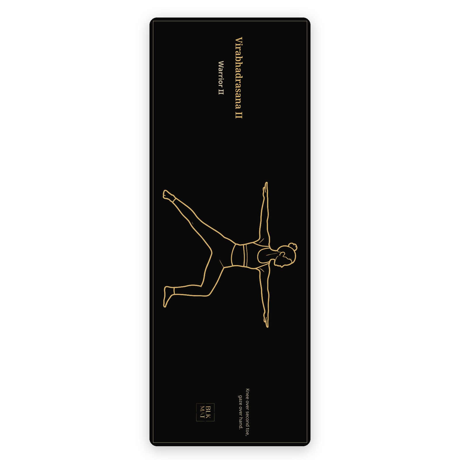 BLKMAT Warrior II yoga mat, product view