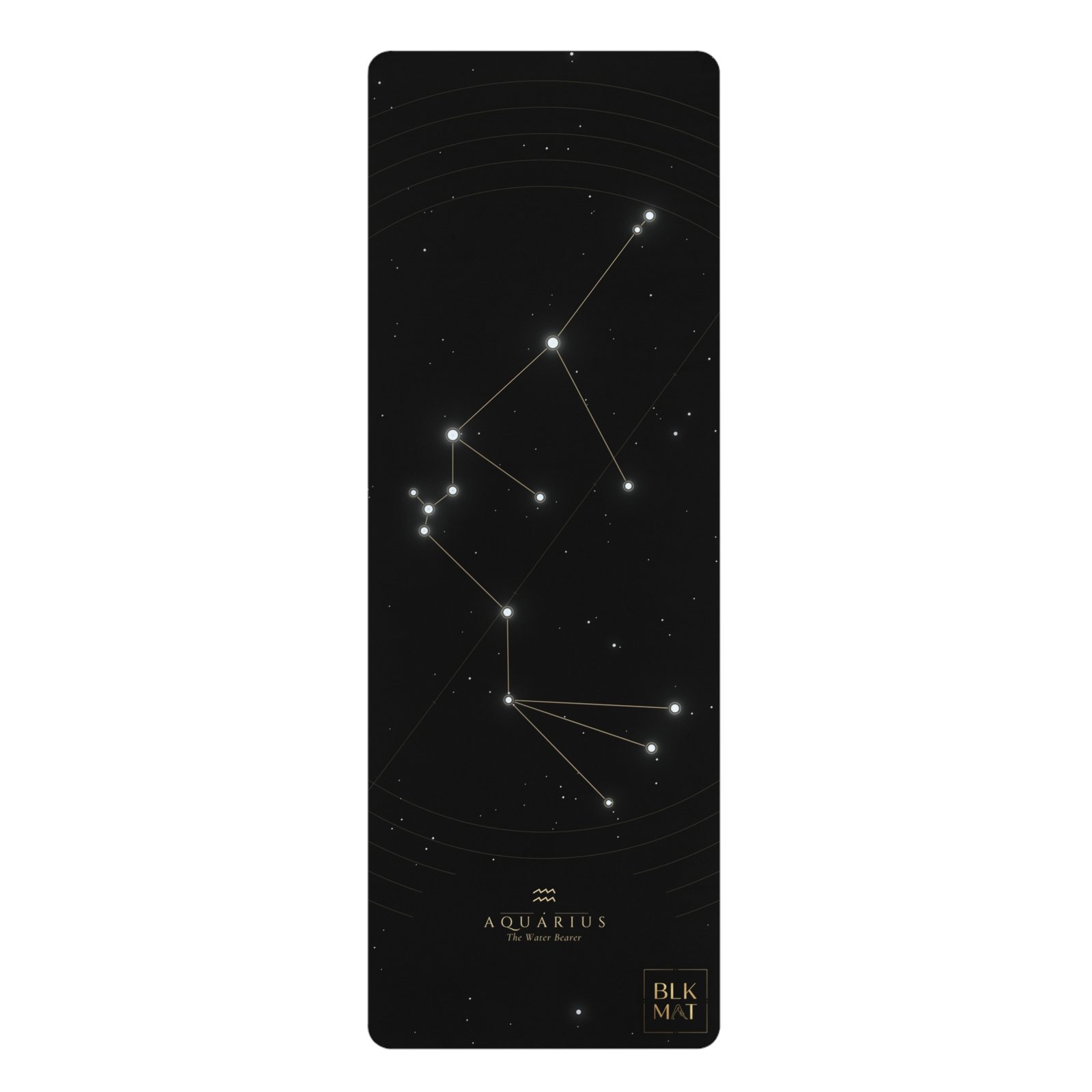 BLKMAT Aquarius Constellation yoga mat, product view
