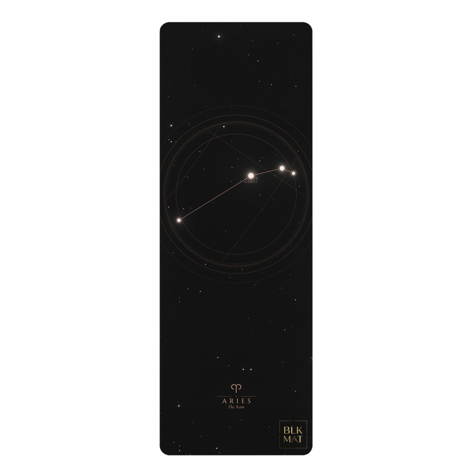 BLKMAT Aries Constellation yoga mat, product view