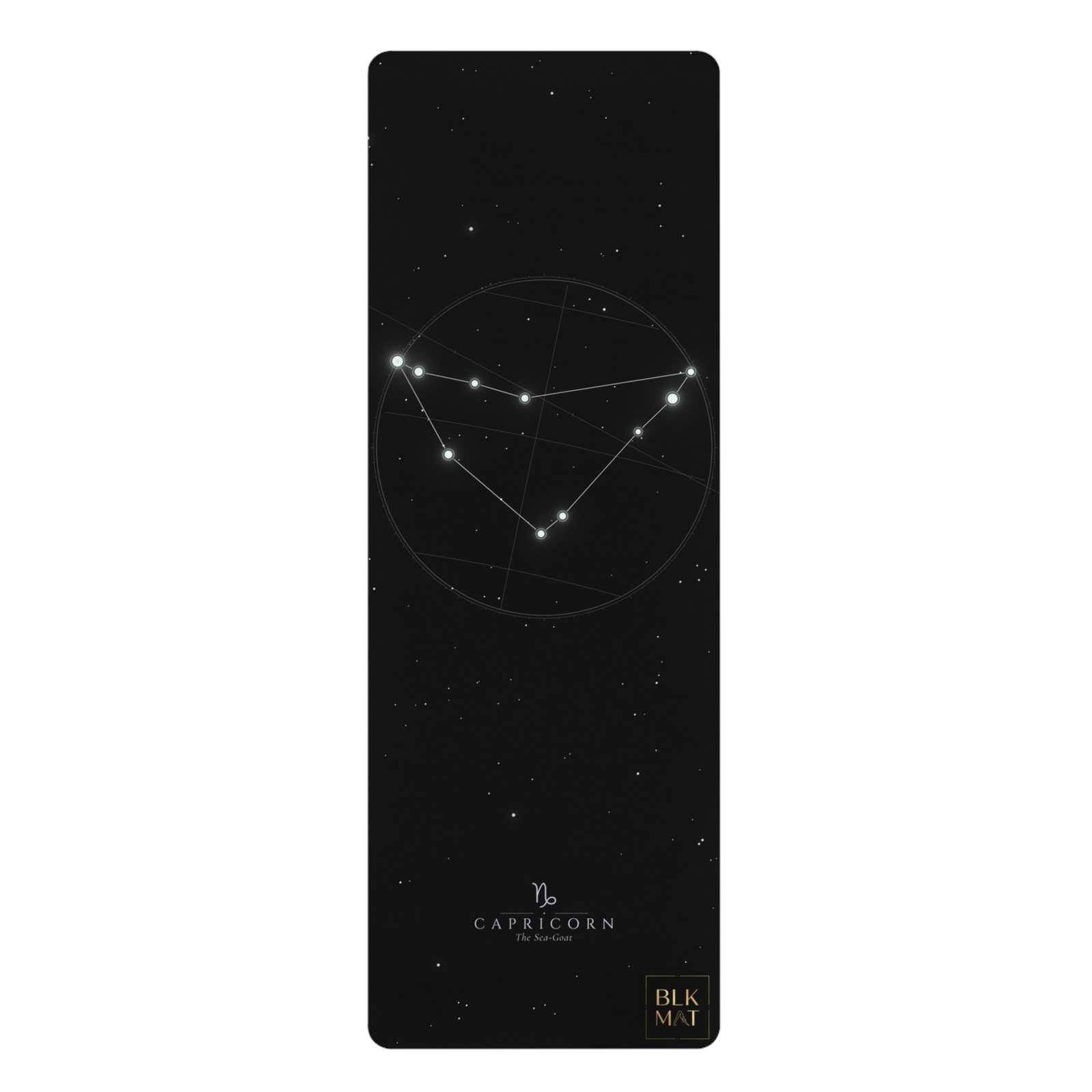 BLKMAT Capricorn Constellation yoga mat, product view