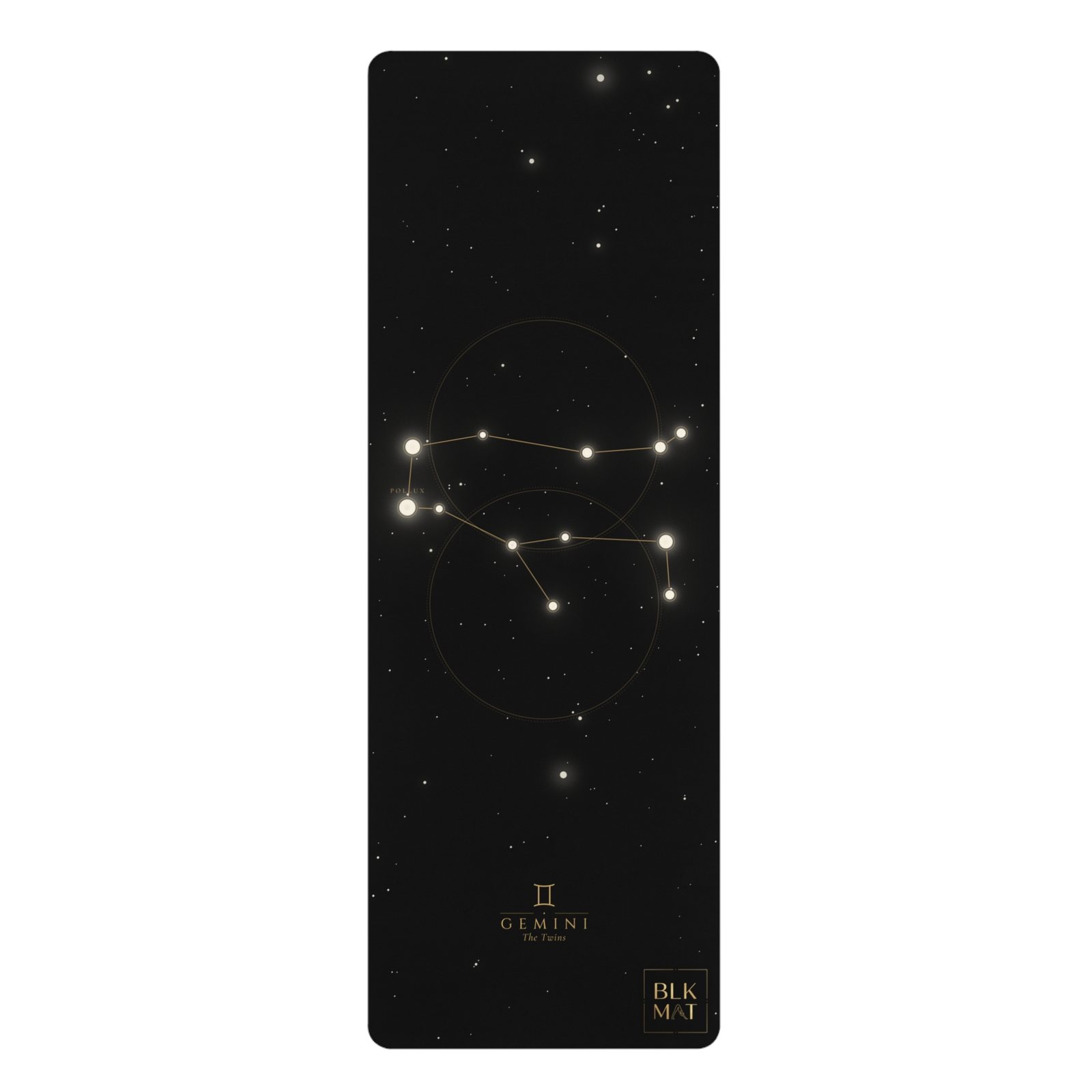 BLKMAT Gemini Constellation yoga mat, product view