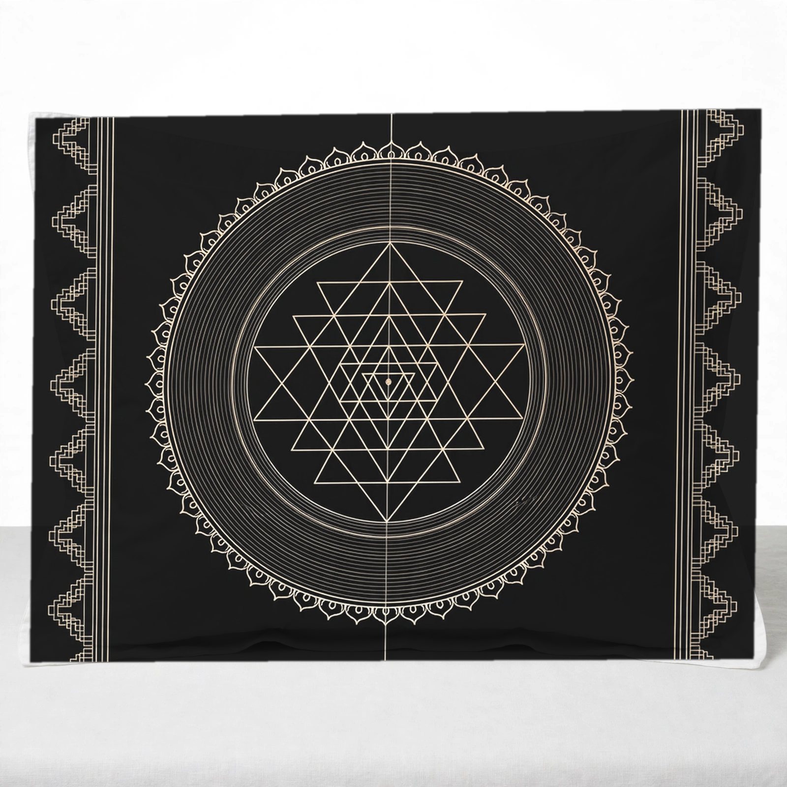 BLKMAT Bindu Grid Pillow Sham