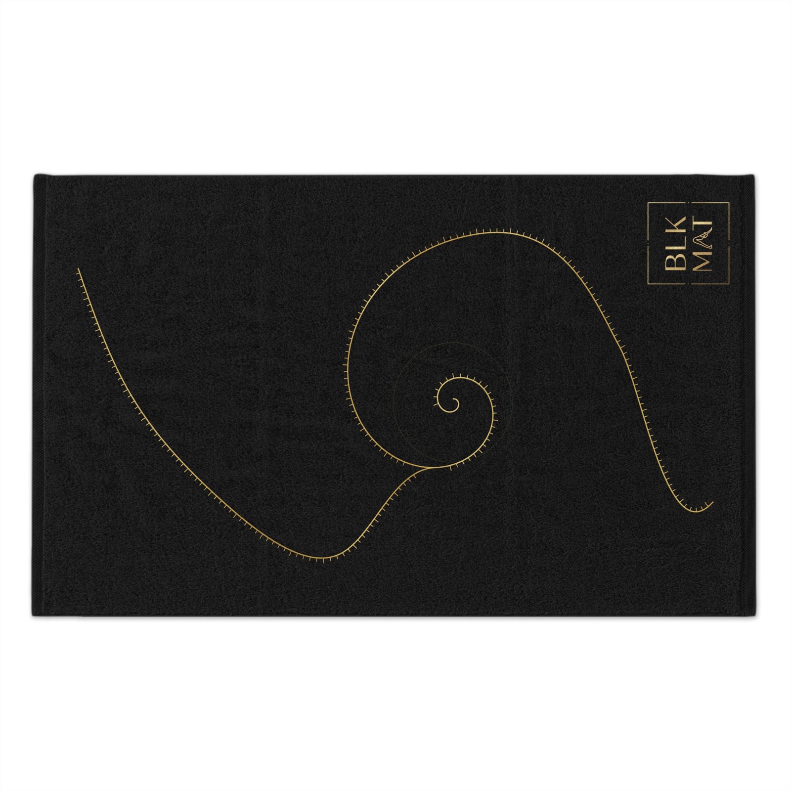BLKMAT Golden Meridian Gym Towel, flat
