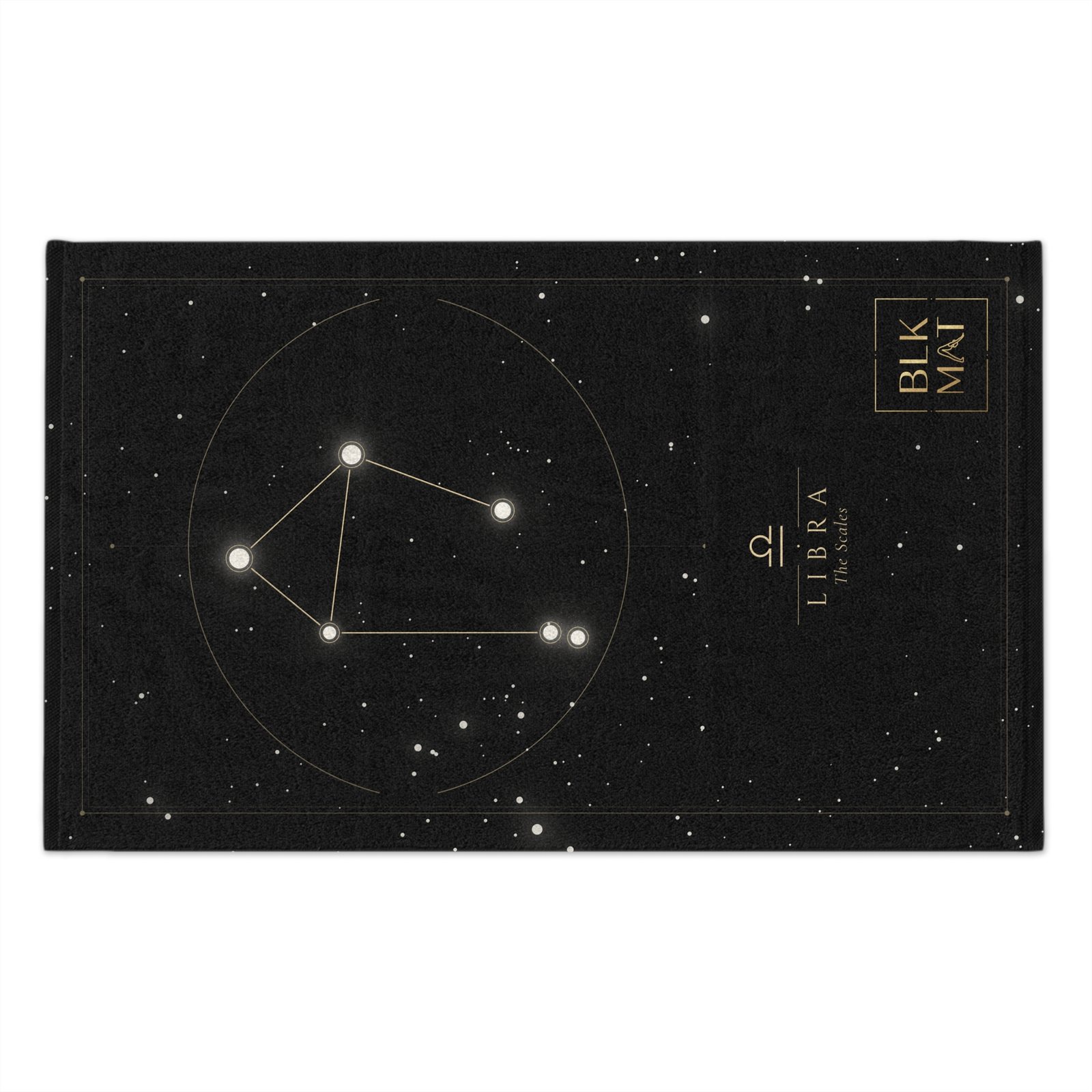 BLKMAT Libra Constellation Gym Towel, flat